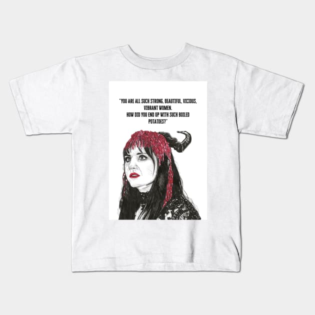 Nadja, What We Do In The Shadows. "You are all such strong, beautiful, vicious, vibrant women. Kids T-Shirt by DoodlerLoodles